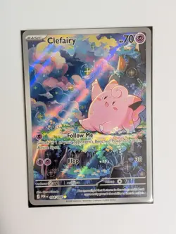 Clefairy Full Art Holo Rare Pokemon TCG Card 70 HP POR 094/088 English - Image 1