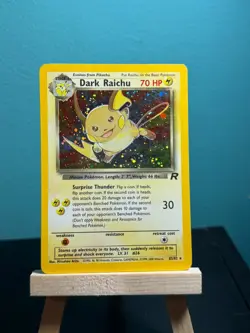 Pokemon Dark Raichu Holo TCG Card 83/82 Secret Rare HP - Image 1