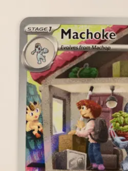 Pokemon TCG Machoke Scarlet Violet 151 Holo Illustration Card 177/165 Rare LP - Image 2