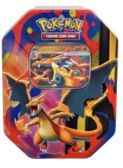 Pokemon Trading Card Games Mega Charizard Tin ( 1 Tin at random ) - Image 1