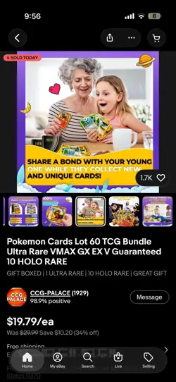 Nintendo Pokemon TCG 60 Card Lot Holo VMAX GX EX Charizard V Pikachu Pyroar - Image 3