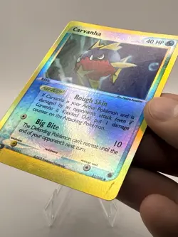 Pokemon Card - Carvanha Ruby & Sapphire 51/109 Reverse Holo Common LP - Image 3