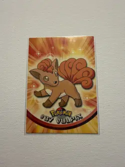 Vulpix #37- Pokemon Topps TV Animation Card (Red Label) - Image 1
