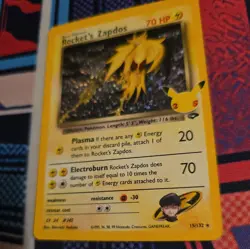 Rocket's Zapdos 15/132 Pokemon Celebrations: Classic Collection Pokemon Card - Image 4