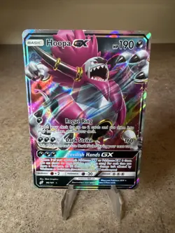 Hoopa GX - 96/181 - Pokemon Team Up Sun & Moon Ultra Rare Card NM - Image 1
