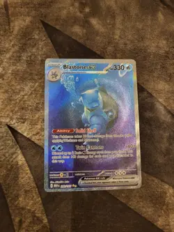 Pokemon TCG Blastoise EX SIR Scarlet & Violet 151 Card 200/165 - Image 1