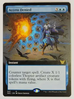 Access Denied -Extended Art- Kamigawa: Neon Dynasty Regular NEO NEC 47 mtg NM/M - Image 1