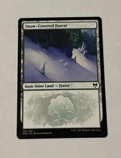 MTG Snow-Covered Forest 284 Kaldheim NM - Image 1