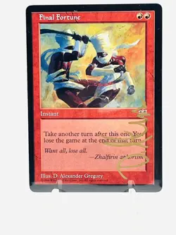 Magic MTG Final Fortune - Mirage - Signed in Gold By D. Alexander Gregory - Image 1