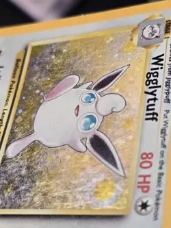 Pokemon TCG Wigglytuff Holo Rare Card 19/130 Base Set 2 Heavily Played Condition - Image 2