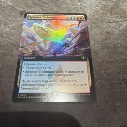 Splatter Technique 356 (Extended Art) Secrets of Strixhaven Foil NM - Image 1