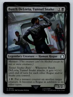 MTG Fallout Foil 43 Butch DeLoria, Tunnel Snake Uncommon Legendary - Image 1