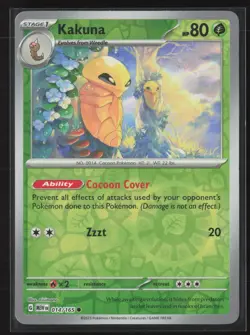 Kakuna 014/165 Common 151 Pokemon Reverse Holo Near Mint - Image 1