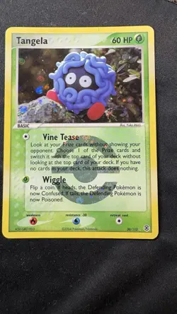 2004 POKEMON EX FIRE RED & LEAF GREEN 30 TANGELA-REVERSE FOIL - Image 1