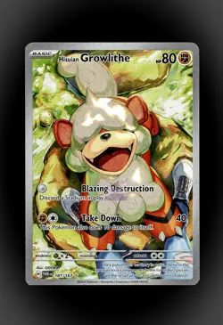 Hisuian Growlithe | 181/167 | Twilight Masquerade | Illustration Rare | Pokemon - Image 1