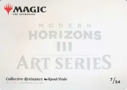 Collective Resistance Art Card regular S - Art Series: Modern Horizons 3 #7 MTG - Image 2