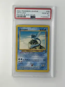 2002 Pokemon League Promo Black Star #48 Articuno PSA 10 - Image 1