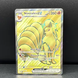 Pokemon Ninetales EX 186/165 SV151 Ultra Rare Full Art Holo 260 HP - Image 1