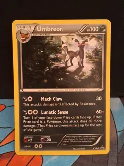 UMBREON XY96 2016 Cosmos Holo Pokemon XY Black Star Promo Breakpoint BSP LP-MP - Image 1