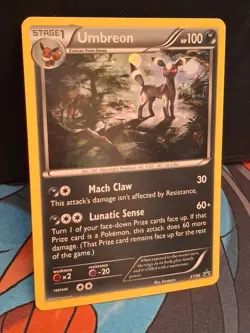 UMBREON XY96 2016 Cosmos Holo Pokemon XY Black Star Promo Breakpoint BSP LP-MP - Image 2