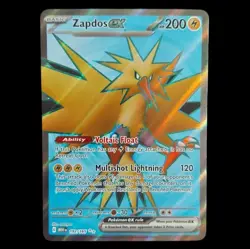 Zapdos EX 192/165 Scarlet & Violet 151 2023 Pokemon - Image 1