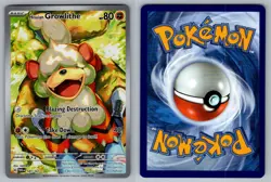 Hisuian Growlithe 181/167 Illustration Rare Twilight Masquerade Pokemon NM - Image 3