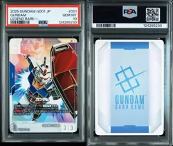 Gundam Card Game PSA10 Parallel C001-001 One Owner Authentic Trading Card - Image 3