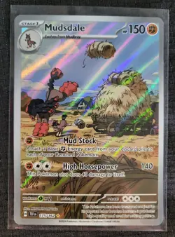 Pokemon Temporal Forces MUDSDALE 175/162 Illustration Rare - Image 3