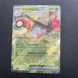 Pokemon S&V Journey Together Amoonguss EX Double Rare Holo Card 11/159 - Image 1