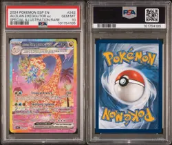 2024 POKEMON SSP SURGING SPARKS #242 ALOLAN EXEGGUTOR SPECIAL ILLUSTRATION PSA10 - Image 1