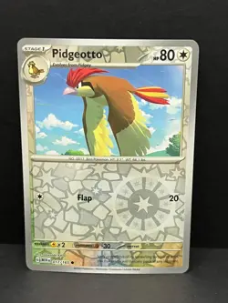 Pidgeotto 017/165 Common 151 Pokemon Reverse Holo Near Mint - Image 1
