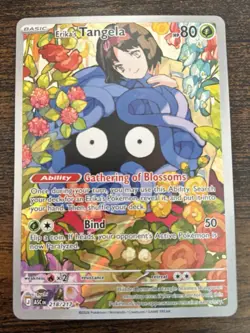 Erika's Tangela- ASC Full Art Secret Rare Holo 218/217 - Pokemon TCG - NM - Image 1