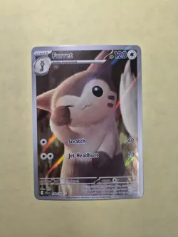 Pokemon TCG Furret 168/159 Journey Together Illustration Rare Holo NM - Image 1