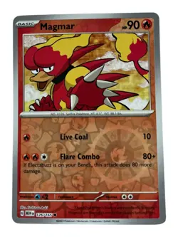 Magmar 126/165 Common 151 Pokemon Reverse Holo Near Mint - Image 1