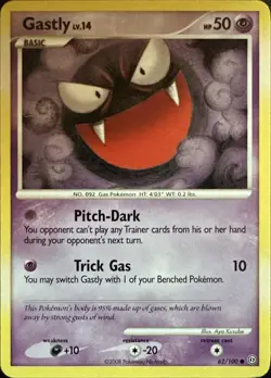 Gastly 62/100 Common Stormfront Pokemon Lightly Played - Image 1