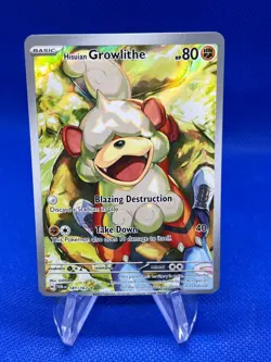 Pokemon SV06 Twilight Masquerade Hisuian Growlithe 181/167 Illustration Rare OC - Image 1