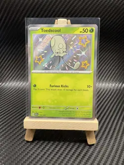 Pokemon TCG Toedscool Scarlet & Violet Paldean Fates 105/091 Baby Shiny Rare NM - Image 1