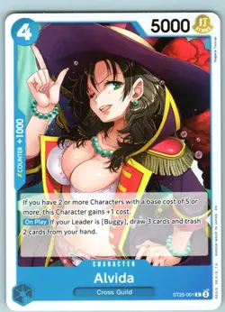 One Piece Alvida C Starter Deck 25: BLUE Buggy ST-25 ST25-001 NM - Image 1