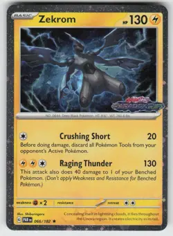 Holo Foil Zekrom (Paradox Rift Stamped) 066/182 Rare Miscellaneous Cards & Produ - Image 1