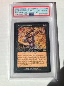 MTG Yaegmoths Will SIGNED Richard Garfield & Ron Spencer PSA Certified RARE CARD - Image 3