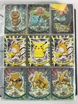 130 90s Topps Tv Animation Pikachu Vacation Mewtwo Pokemon Cards & Some Foils - Image 1