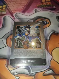 Energy Marker E-86 Dragon Ball Fusion World Silver English Card - Image 1