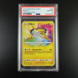 PSA 10 Raikou 050/185 Pokemon Vivid Voltage Amazing Rare Holo0 Graded Card - Image 1
