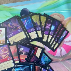 Disney Lorcana 100 card Azurite Sea Set 6 mystery bundle bulk job lot - Image 5