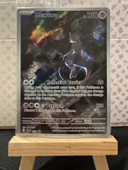 Pokemon TCG Mewtwo #52 Black Star Promo Card Scarlet & Violet 151 UPC - Image 1