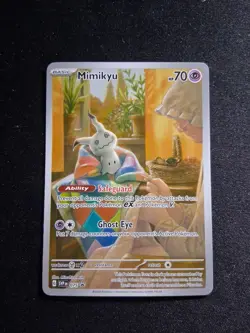 Pokemon Mimikyu 075 Scarlet & Violet Promo Cards. Holo ILLUSTRATION Rare - Image 1