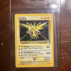 Zapdos 020/130 2000 Base Set 2 Holo Rare Vintage Pokemon Card - NM - Image 1