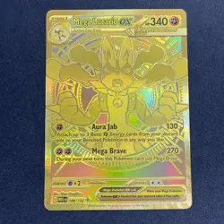 Pokemon Mega Lucario EX 188/132 Hyper Rare Gold Mega Evolutions PACK FRESH NM - Image 1