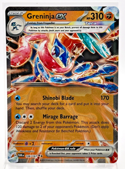 Pokemon Card 2024 Twilight Masquerade Greninja EX 106/167 Double Rare - Image 1