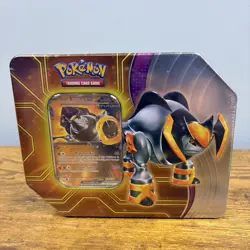 Pokemon Iron Boulder Tin Scarlet And Violet Era Factory Sealed 5 Booster Packs - Image 1